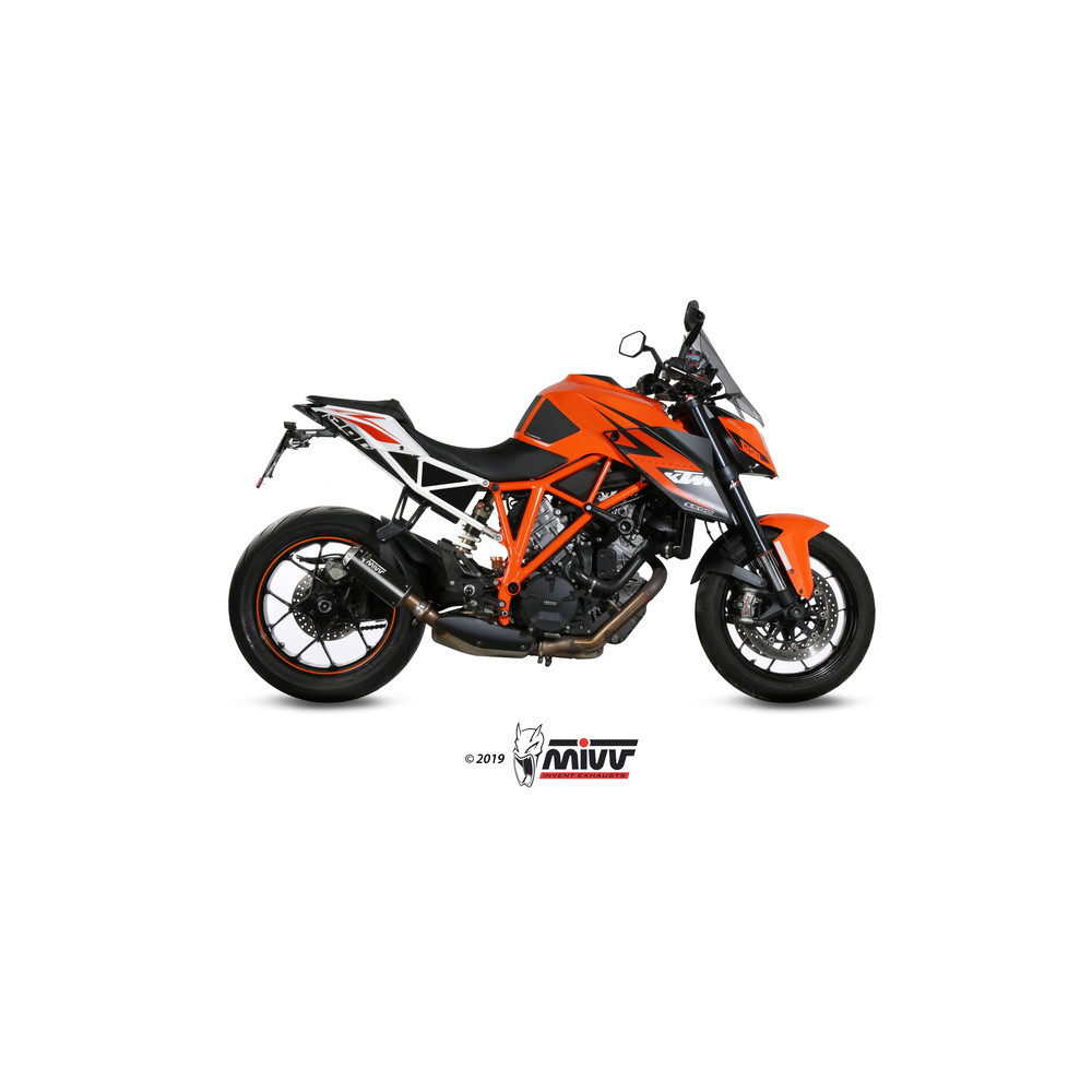 Silencieux MIVV MK3 Steel Black/casquette inox KTM 1290 Superduke