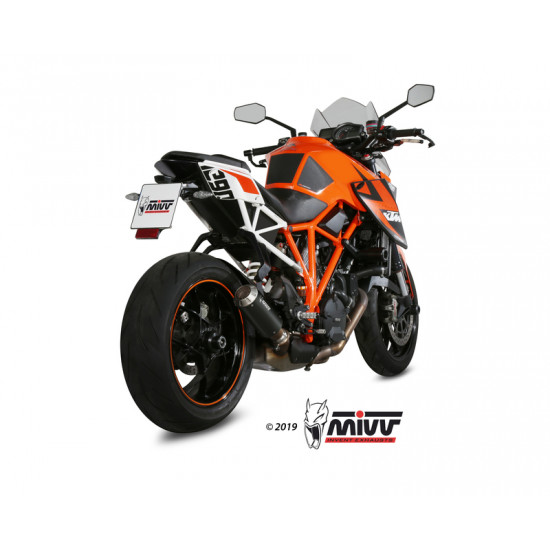 Silencieux MIVV MK3 Steel Black/casquette inox KTM 1290 Superduke