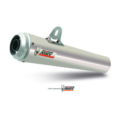 Silencieux MIVV X-Cone Plus inox satiné/casquette alu Suzuki GSX-R600/GSX-R750