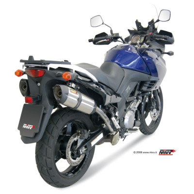 Silencieux double MIVV Suono inox/casquette carbone Suzuki DL1000 V-Strom