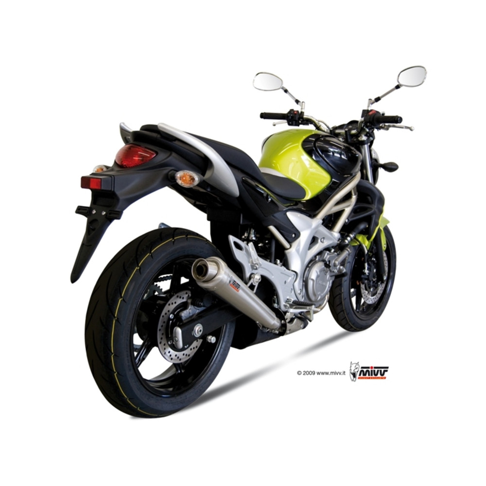 Silencieux MIVV X-Cone inox brossé Suzuki Gladius SFV 650