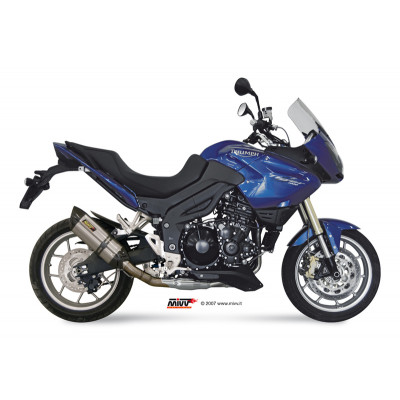 Silencieux MIVV Suono inox/casquette carbone Triumph Tiger 1050