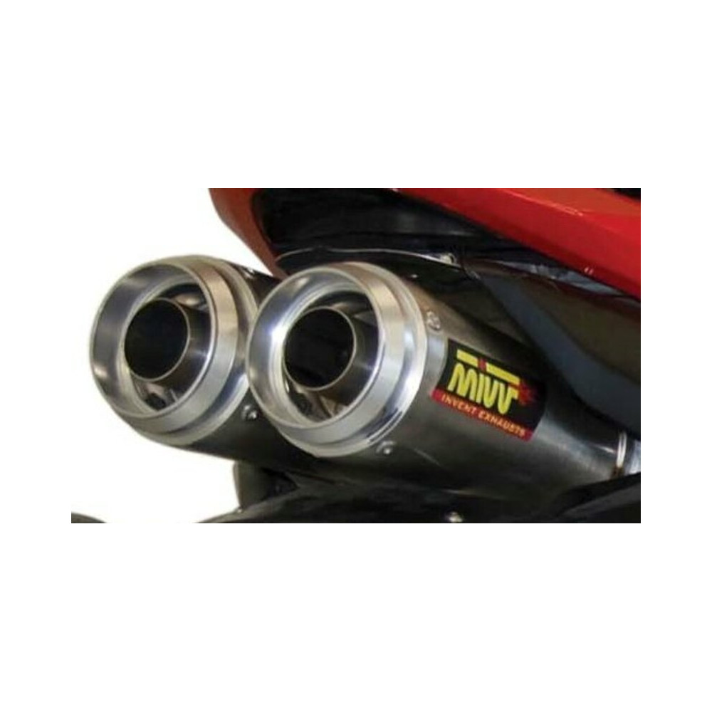 Silencieux double MIVV X-Cone Plus inox satiné Honda CBR600RR