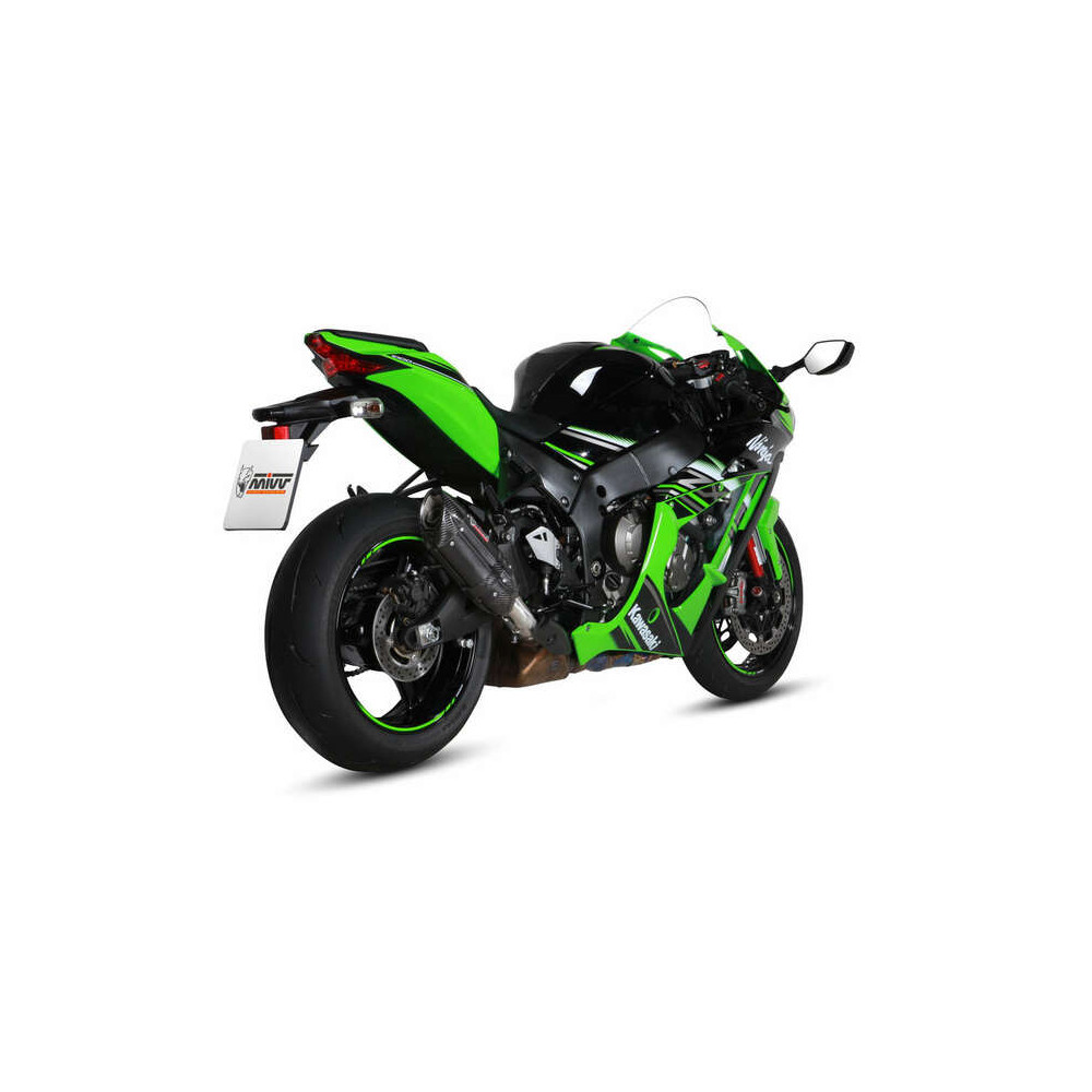 Silencieux MIVV Suono inox brossé noir Kawasaki ZX-10R