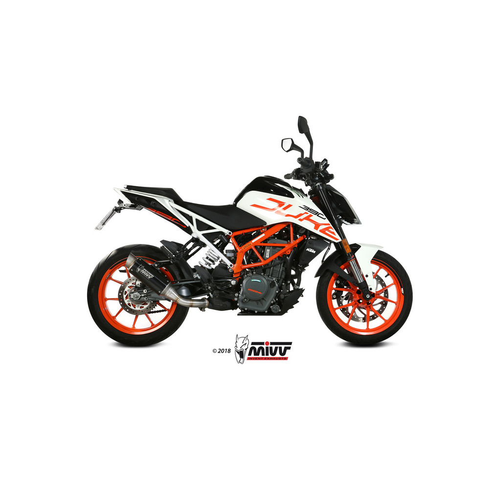 Silencieux MIVV GP Pro inox noir KTM Duke 125/390