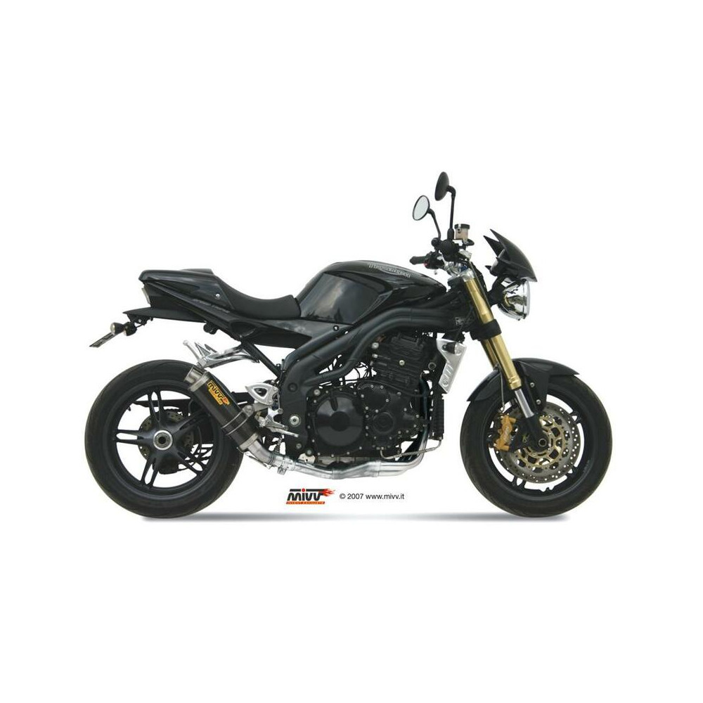 Silencieux MIVV GP carbone  Triumph Speed Triple 1050