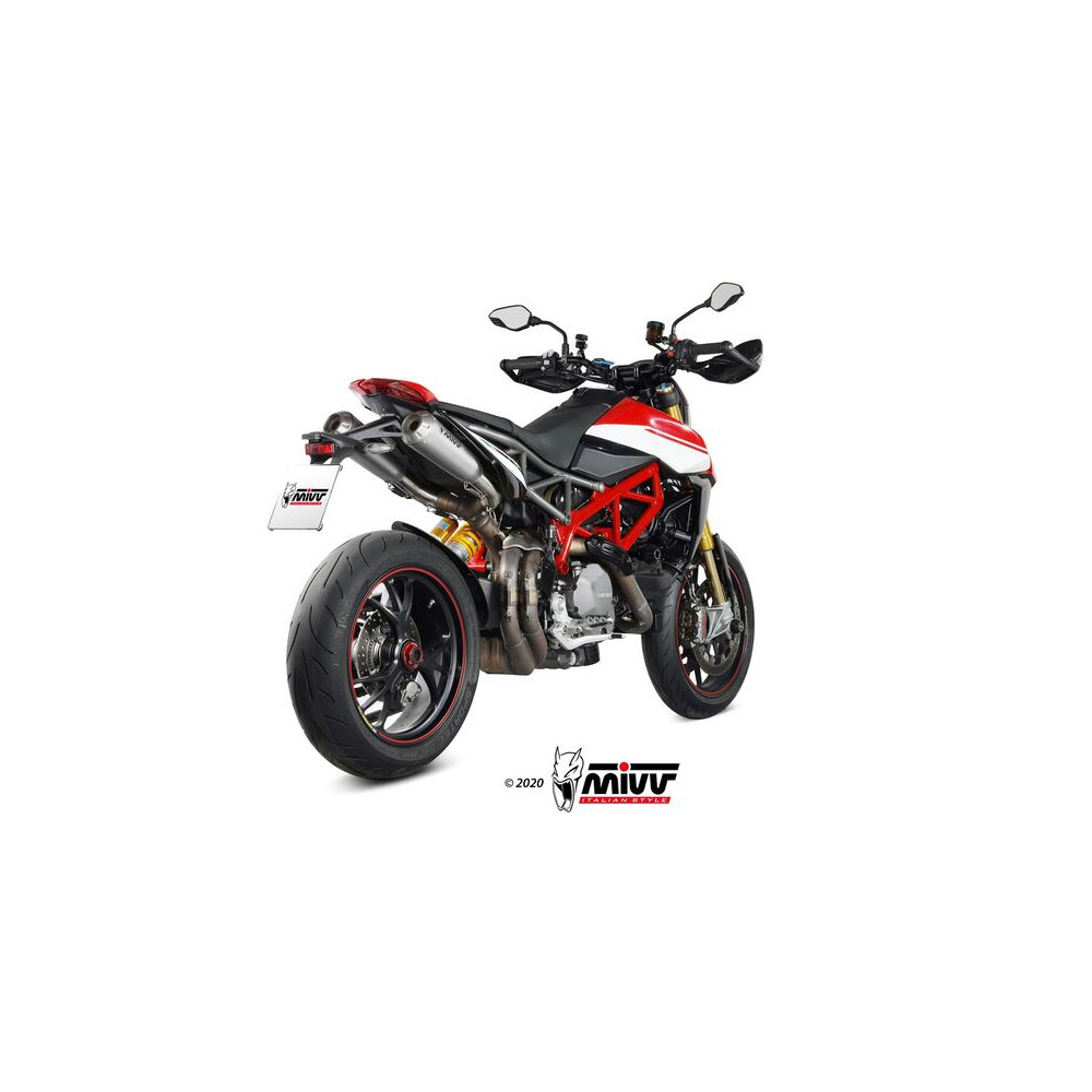 Silencieux double MIVV X-M1 - titane/inox Ducati Hypermotard 950/SP