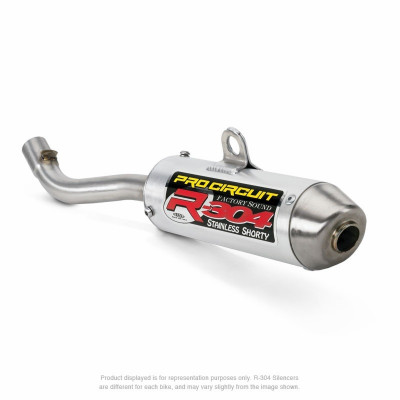 Silencieux PRO CIRCUIT R-304 aluminium/casquette inox - Suzuki RM250