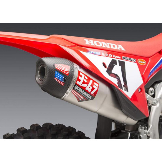 Silencieux YOSHIMURA RS-12 Signature Series inox/carbone - Honda CRF250R/RX