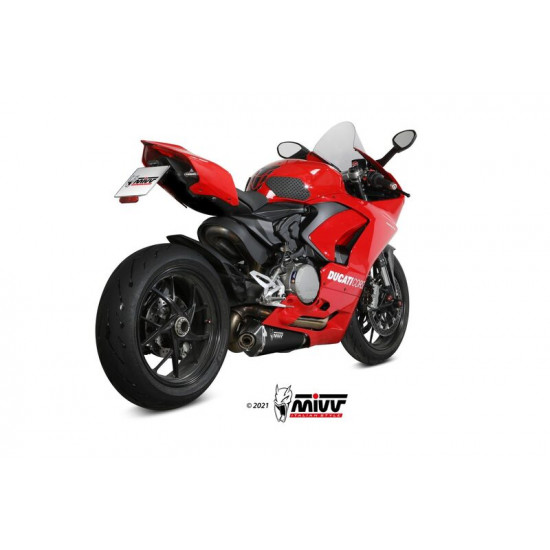 Silencieux MIVV Delta Race Slip-On acier inoxydable noir - Ducati Panigale V2