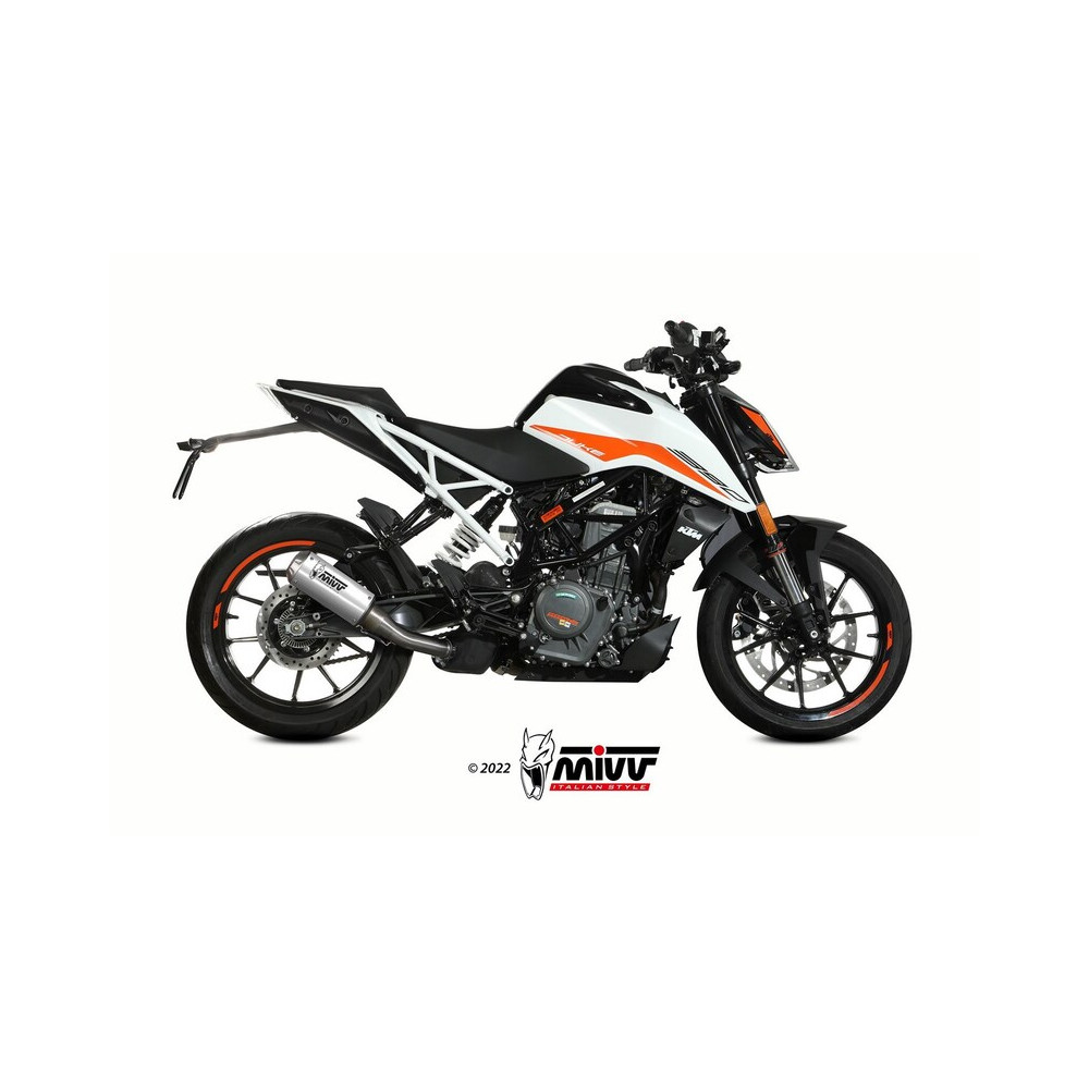 Silencieux MIVV MK3 Slip-On acier inoxydable - KTM 125 / 390 Duke