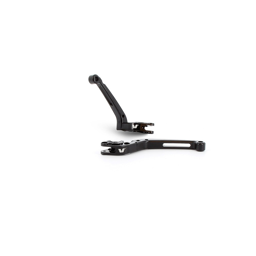 Leviers V-PARTS repliables 177mm taillé masse noir par paire