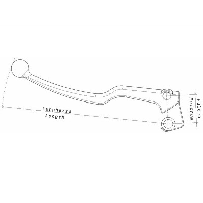 Levier d'embrayage DOMINO Derbi DRD Pro 50/Senda R