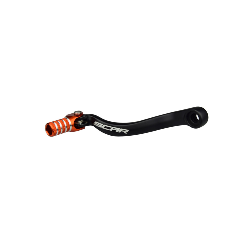 Sélecteur de vitesse SCAR noir mat/embout orange KTM SXF450