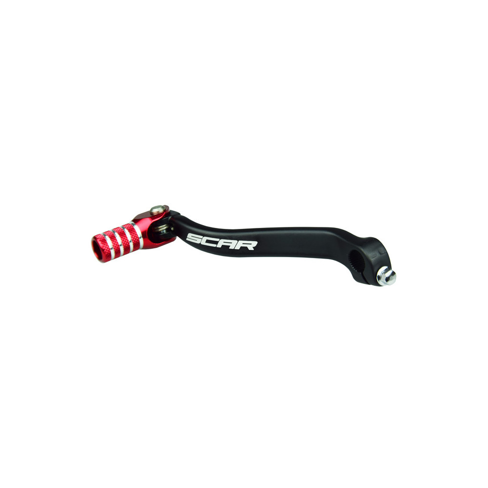 Sélecteur de vitesse SCAR noir mat/embout rouge Suzuki RM-Z450