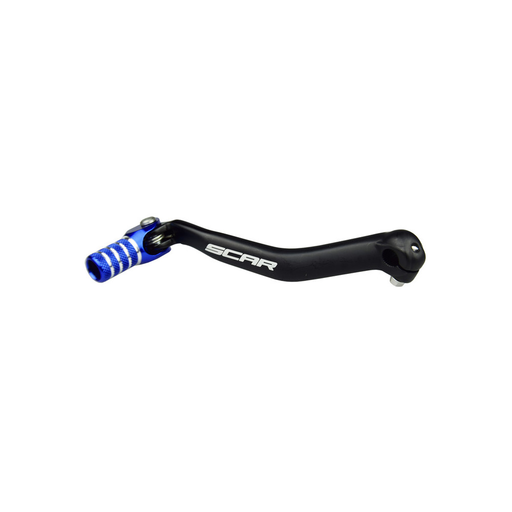 Sélecteur de vitesse SCAR noir mat/embout bleu Yamaha YZ125