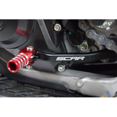 Sélecteur de vitesse SCAR rouge Honda CRF450R/RX